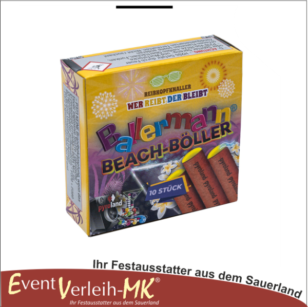 Ballermann Beach Böller Reibkopf 10er